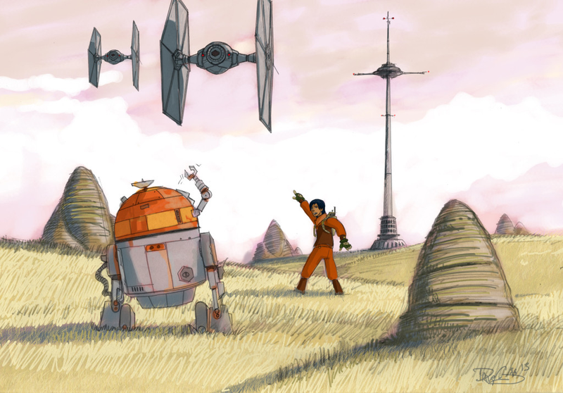 Illustration for article titled Rebels Concept Art Makes Us Long For More Hand-Drawn Animated Star Wars